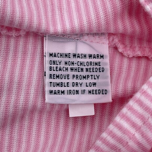 Ralph Lauren Polo Golf Sz L Pink Striped Polo Short Sleeve Preppy 100% Cotton - Picture 6 of 6